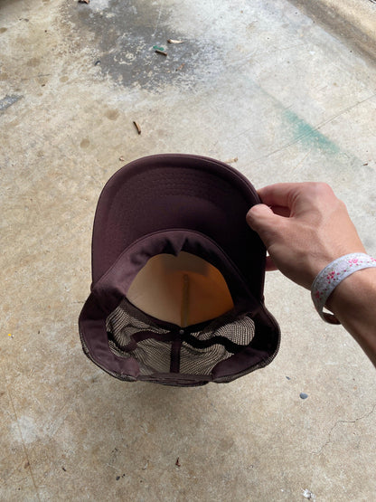 1990s brown trucker hat