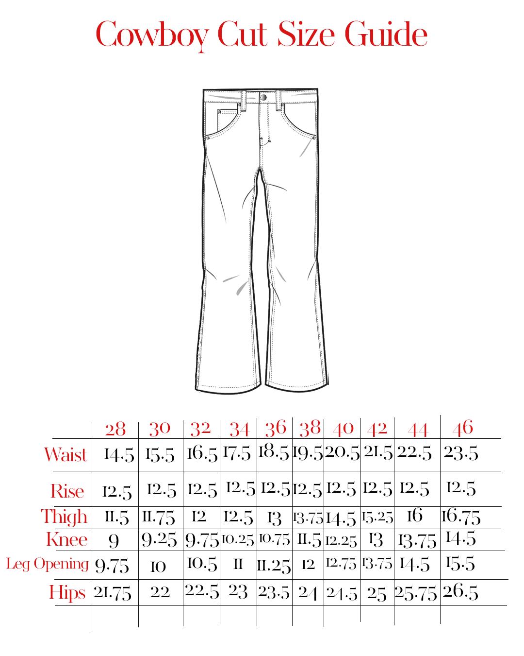 Boot Cuts