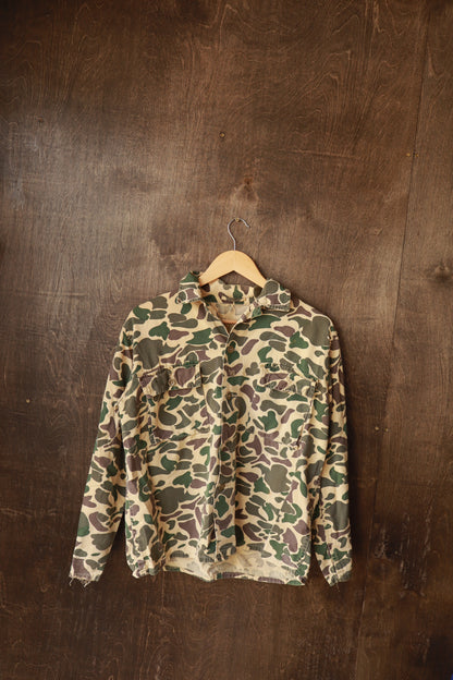 1970s Duck Camo Hunting Shirt | L