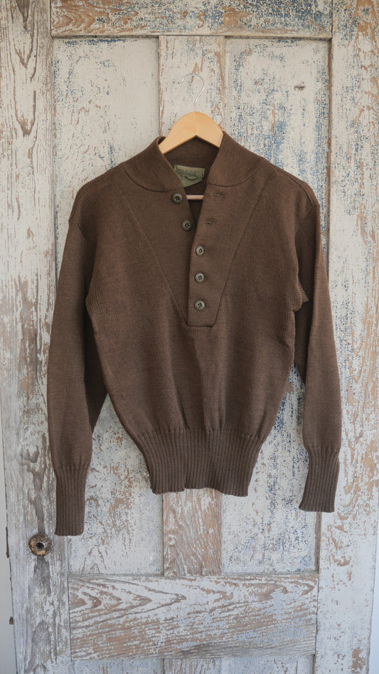 1980s Military Knit Sweater | S