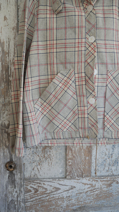 1970s Plaid Jacket | L