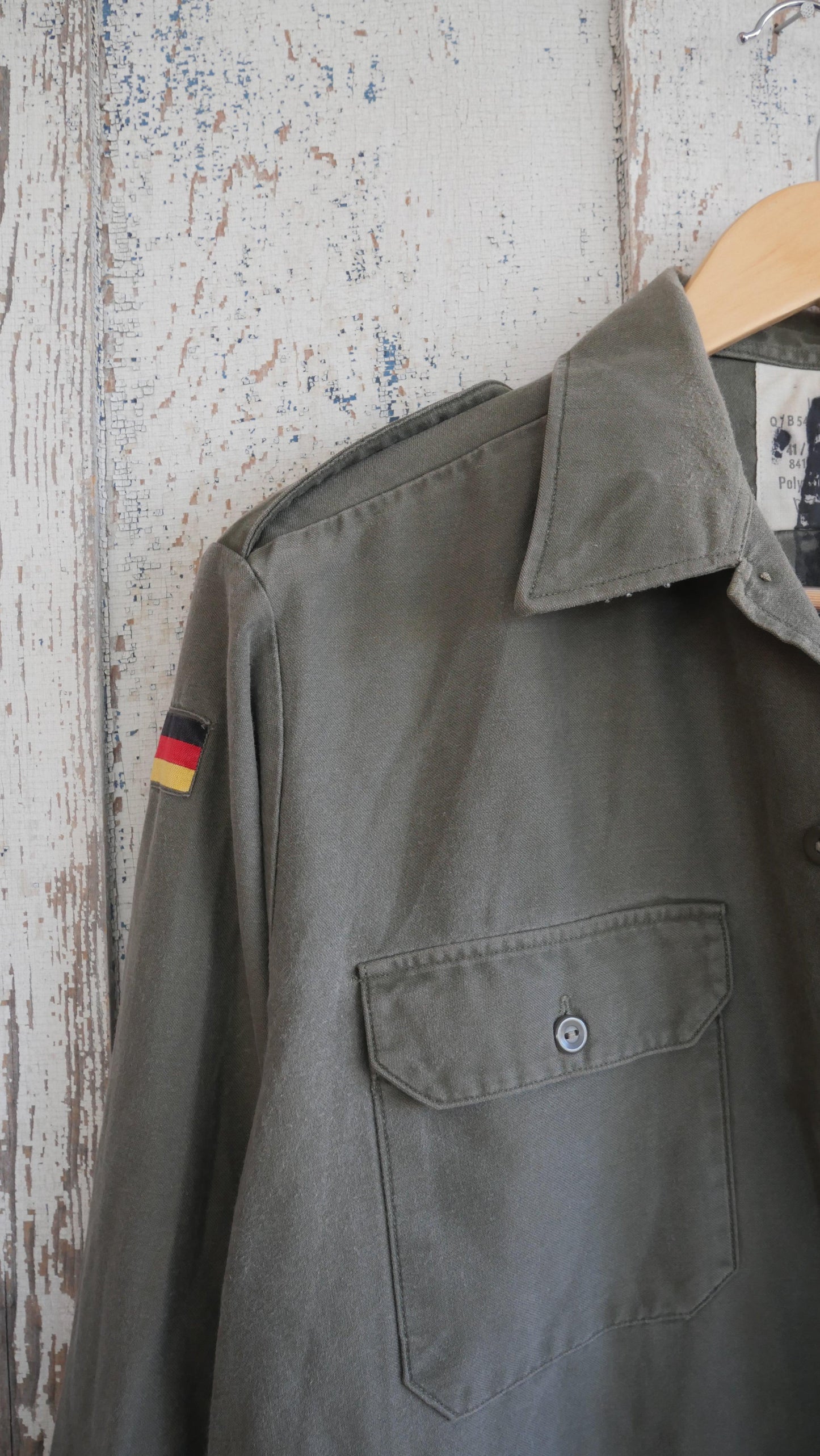 1980s German Fatigue Shirt | L