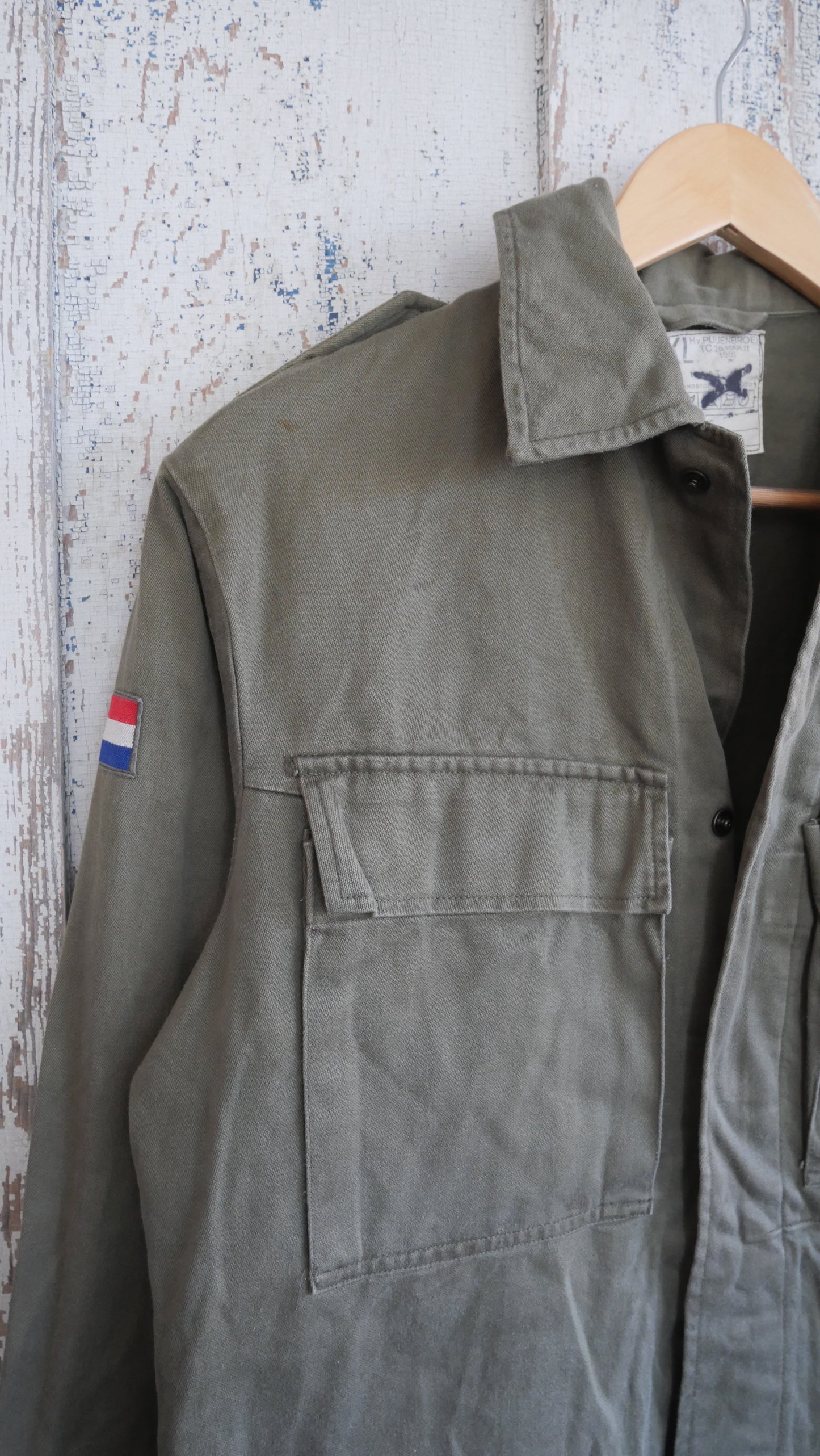 1980s French Military Shirt | L