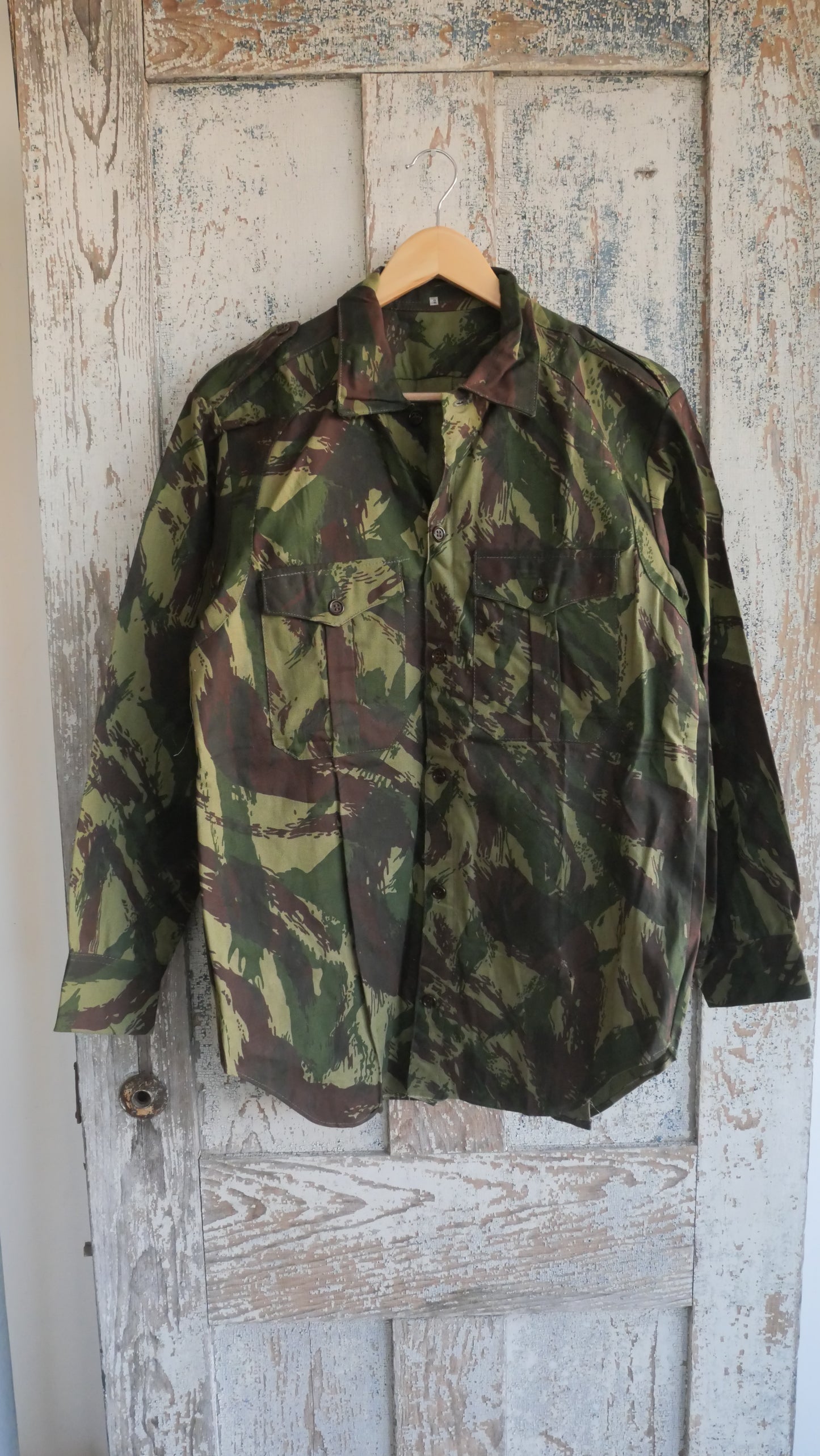 1970s Brushstroke Camo Shirt | M