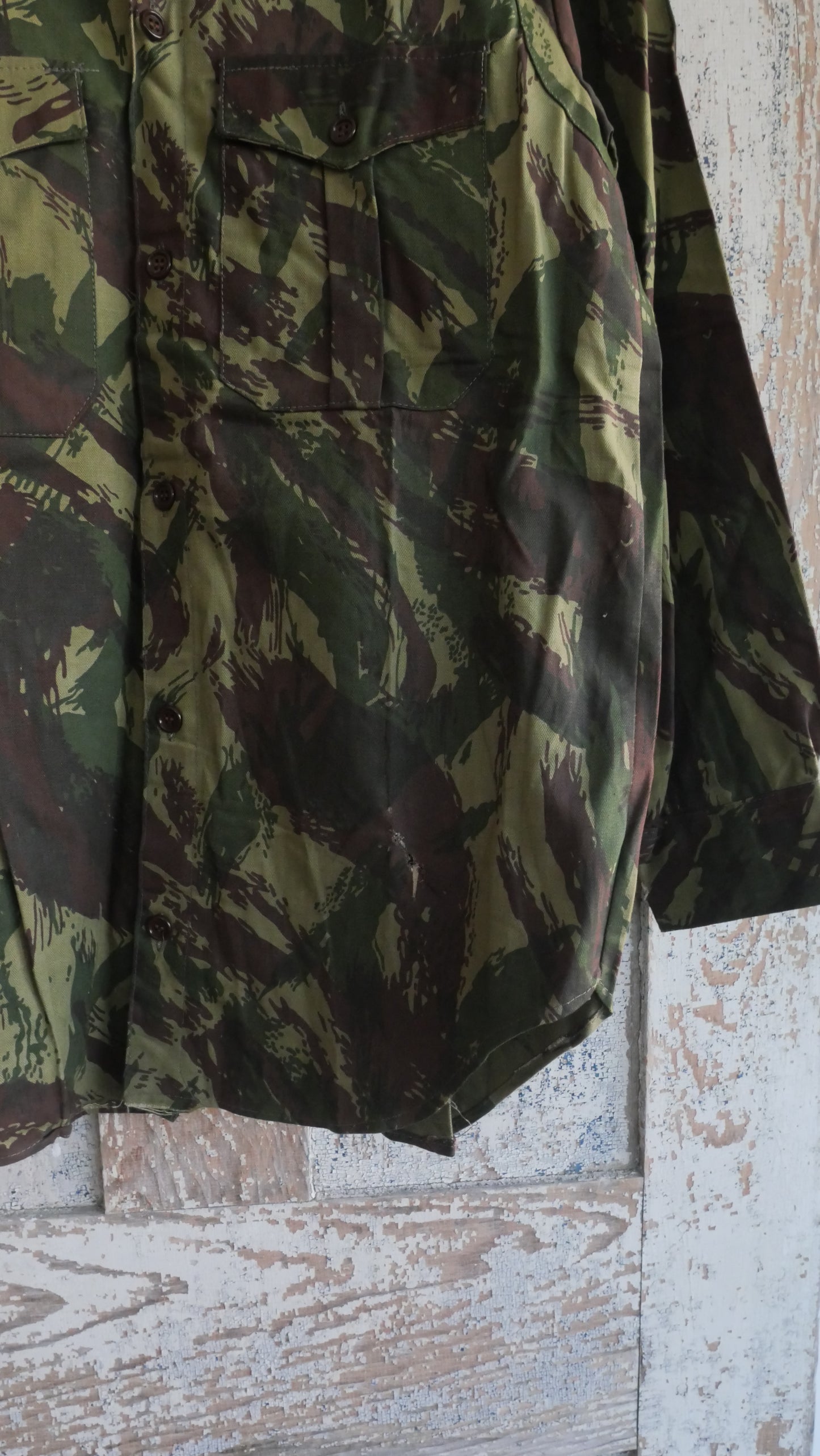 1970s Brushstroke Camo Shirt | M