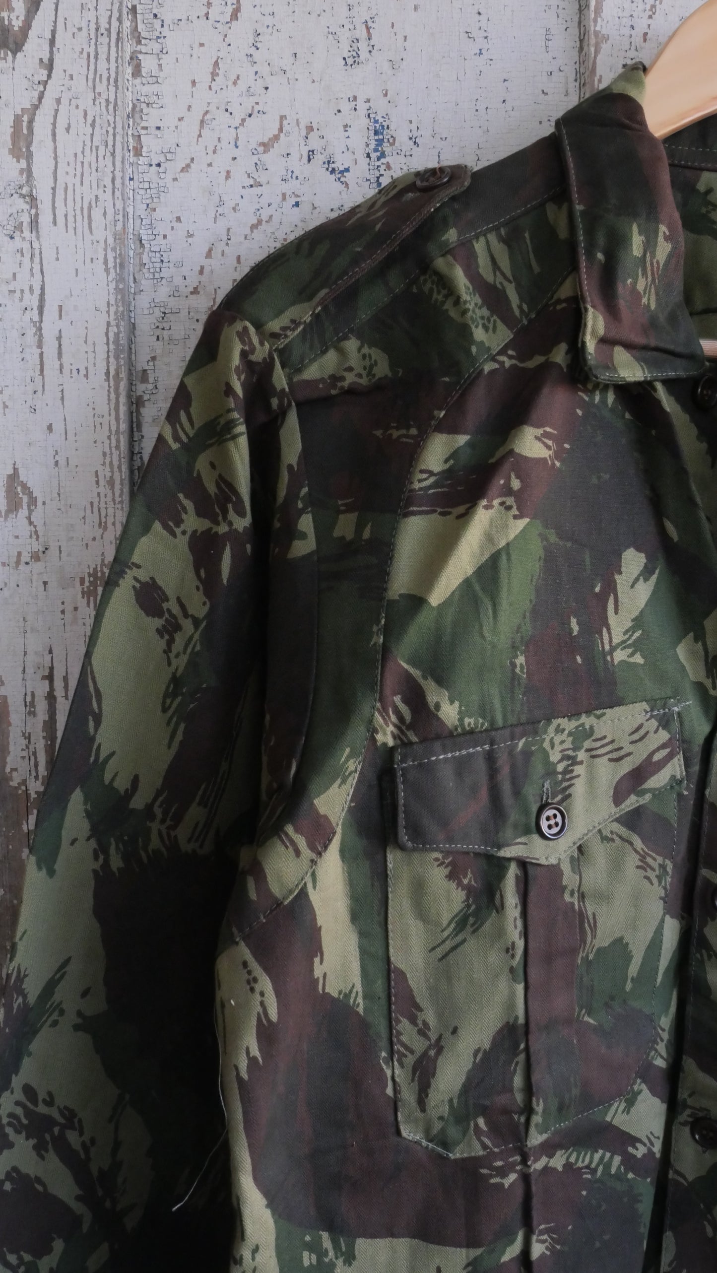 1970s Brushstroke Camo Shirt | M