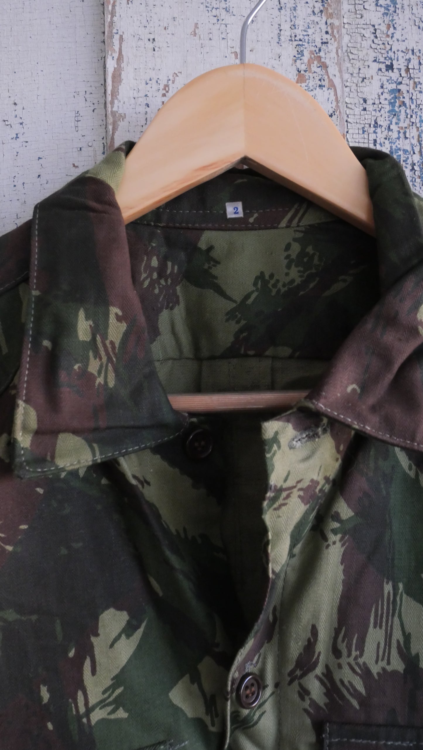 1970s Brushstroke Camo Shirt | M