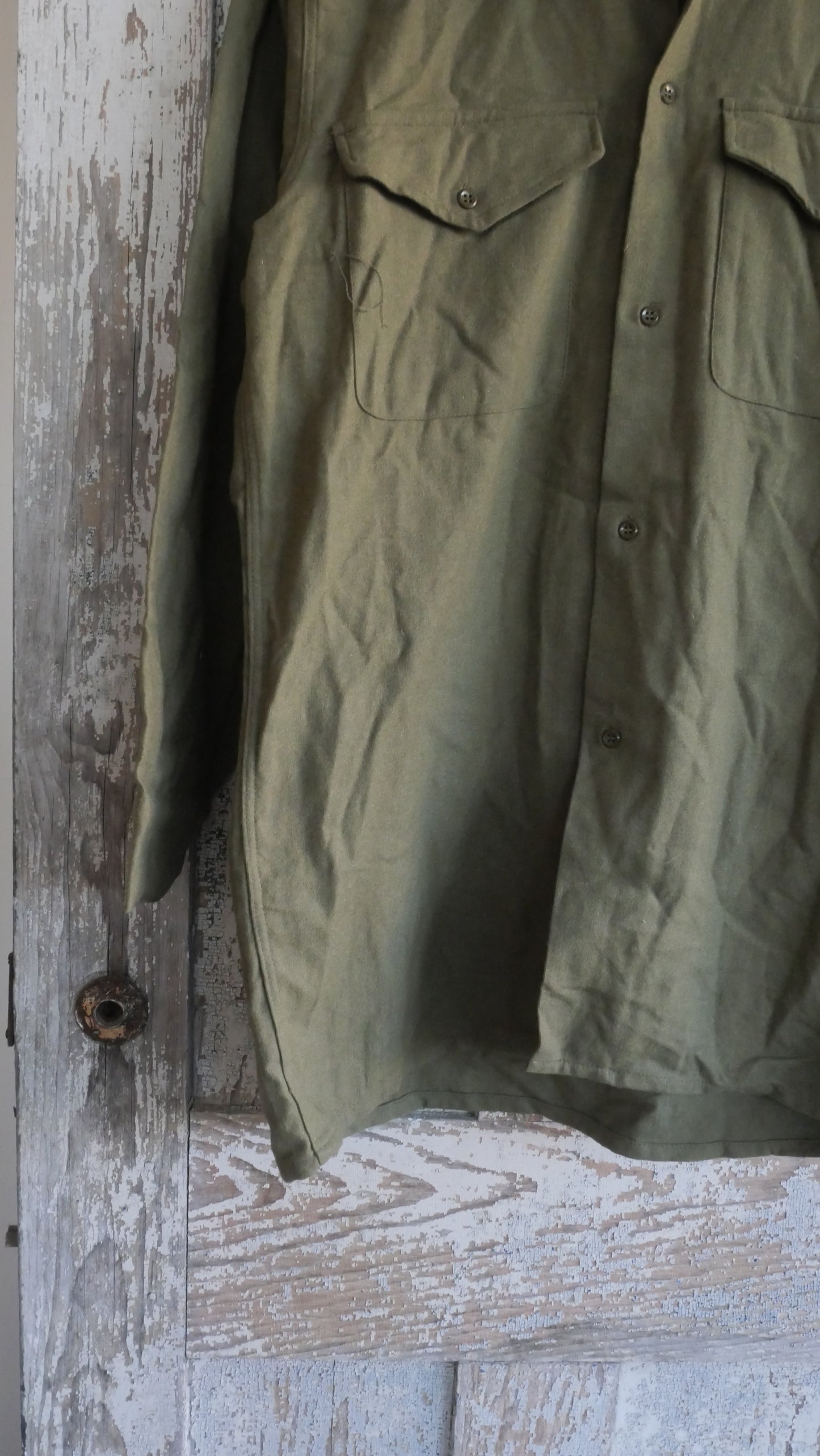 1970s Wool Military Shirt | L