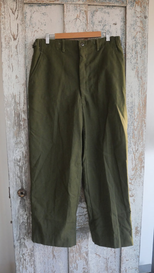 1960s Wool Military Pants | 35