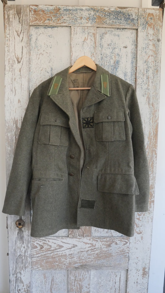 1970s Wool Military Coat | L
