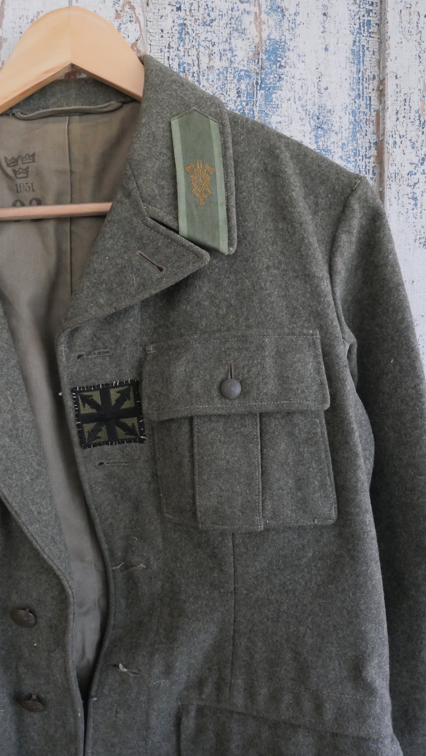 1970s Wool Military Coat | L