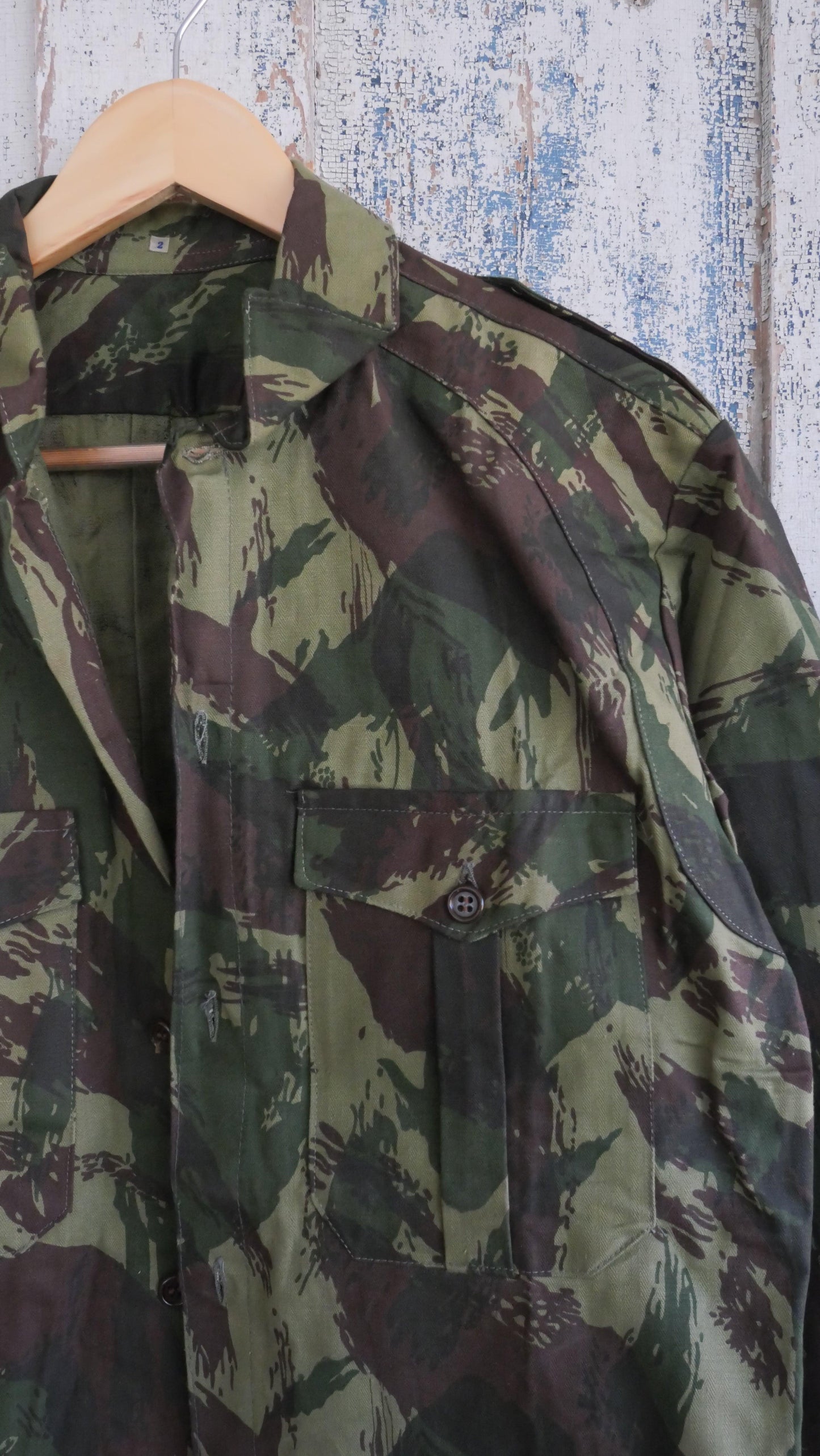 1970s Brushstroke Camo Shirt | M