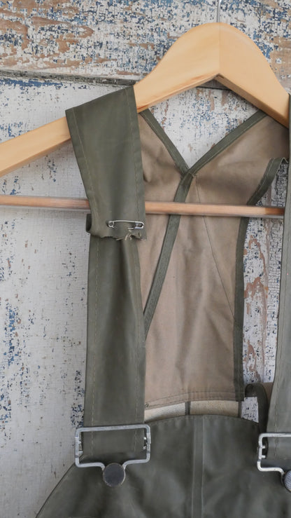 1960s Rubber Military Overalls | 34