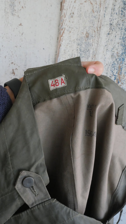 1960s Rubber Military Overalls | 34