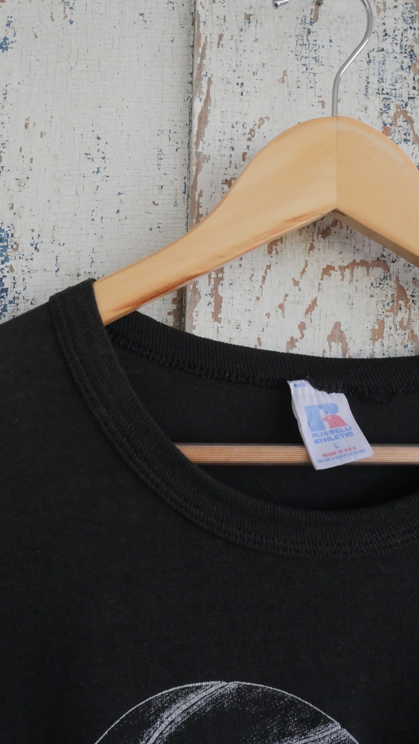 1980s Russell Black Tee | L