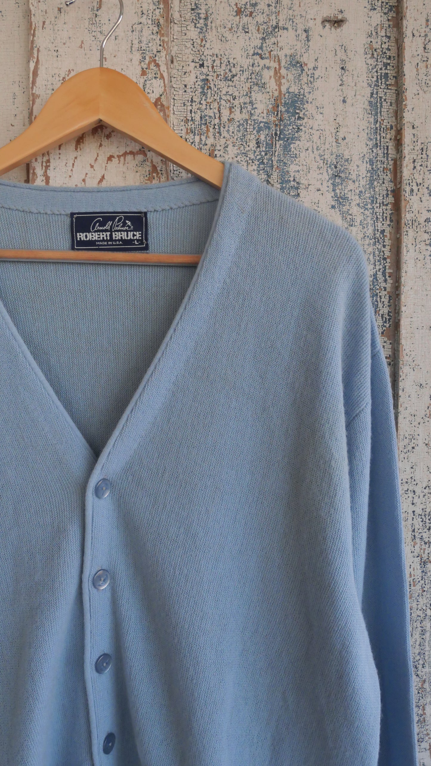 1980s Blue Cardigan | L