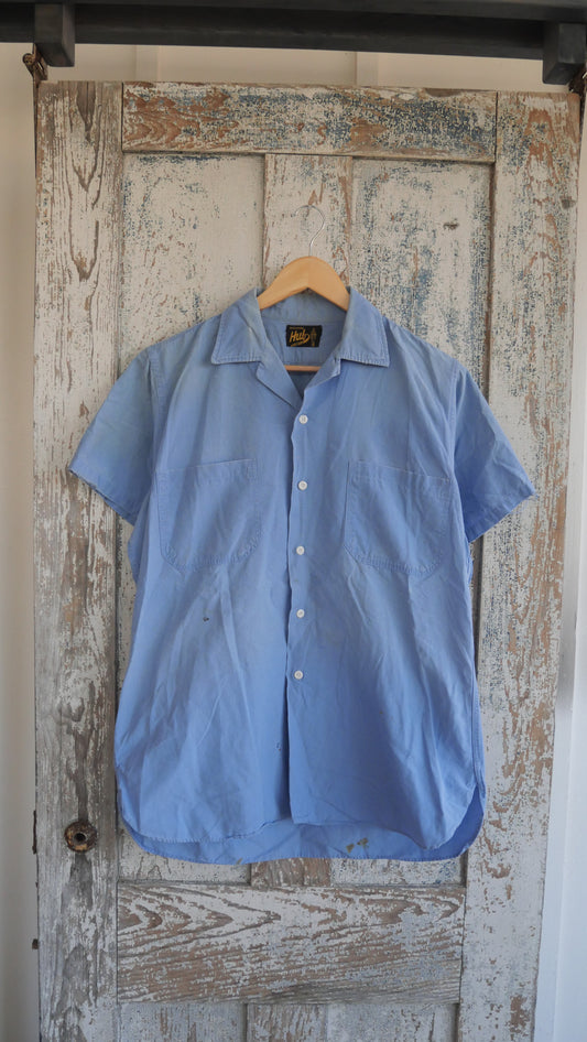 1960s Blue Work Shirt | L