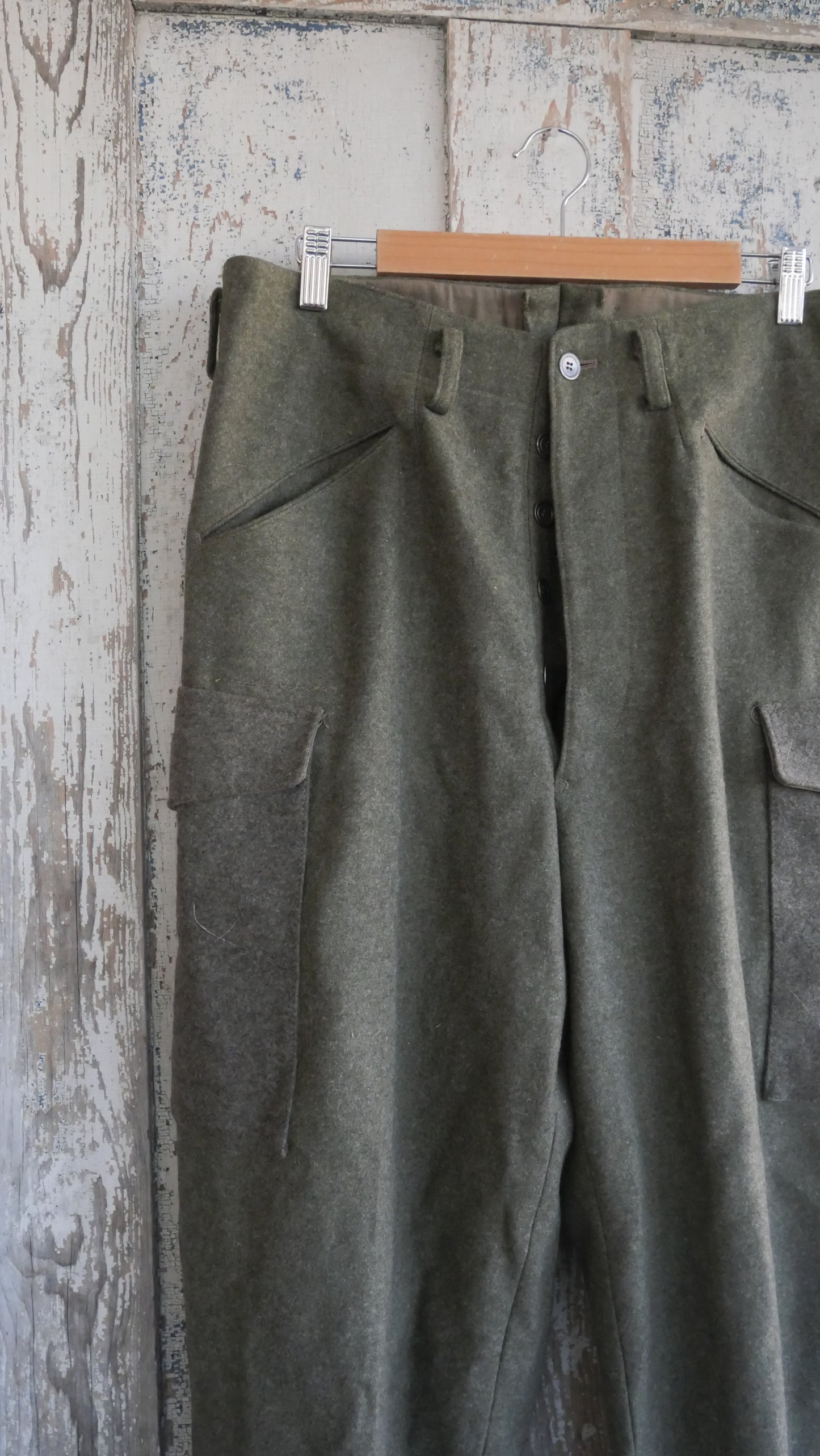 1970s Wool Cargo Pants | 33