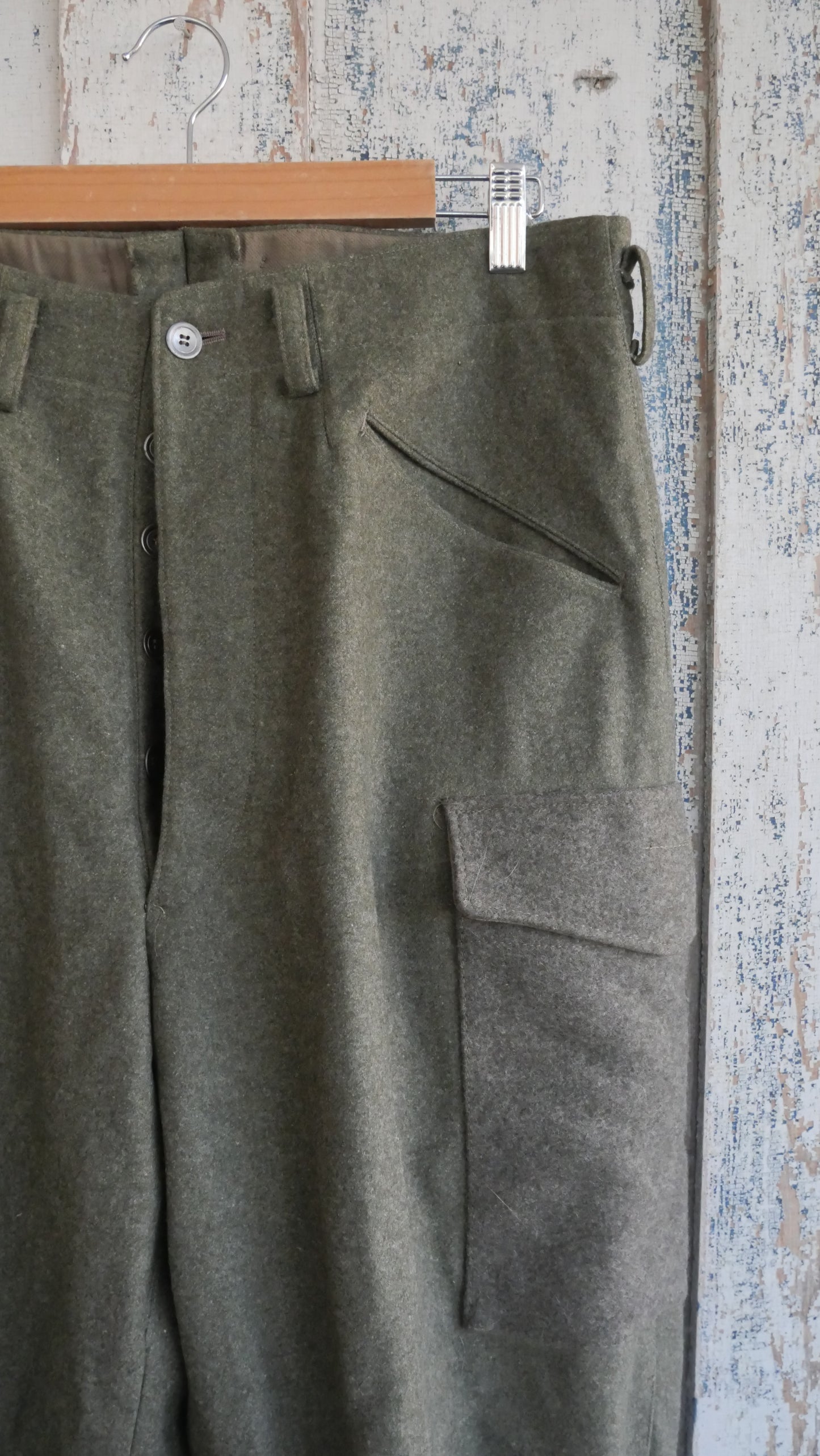 1970s Wool Cargo Pants | 33