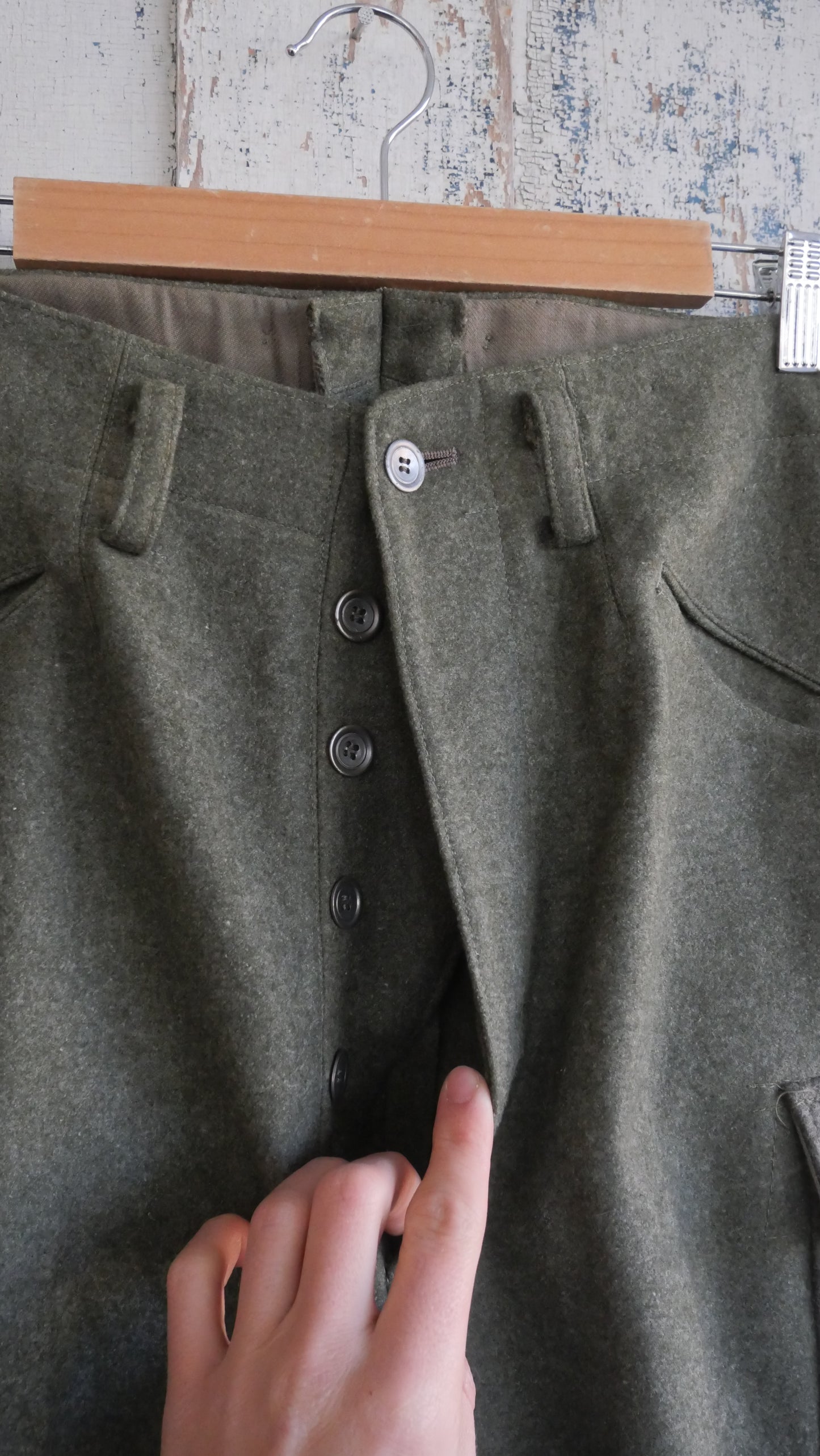 1970s Wool Cargo Pants | 33