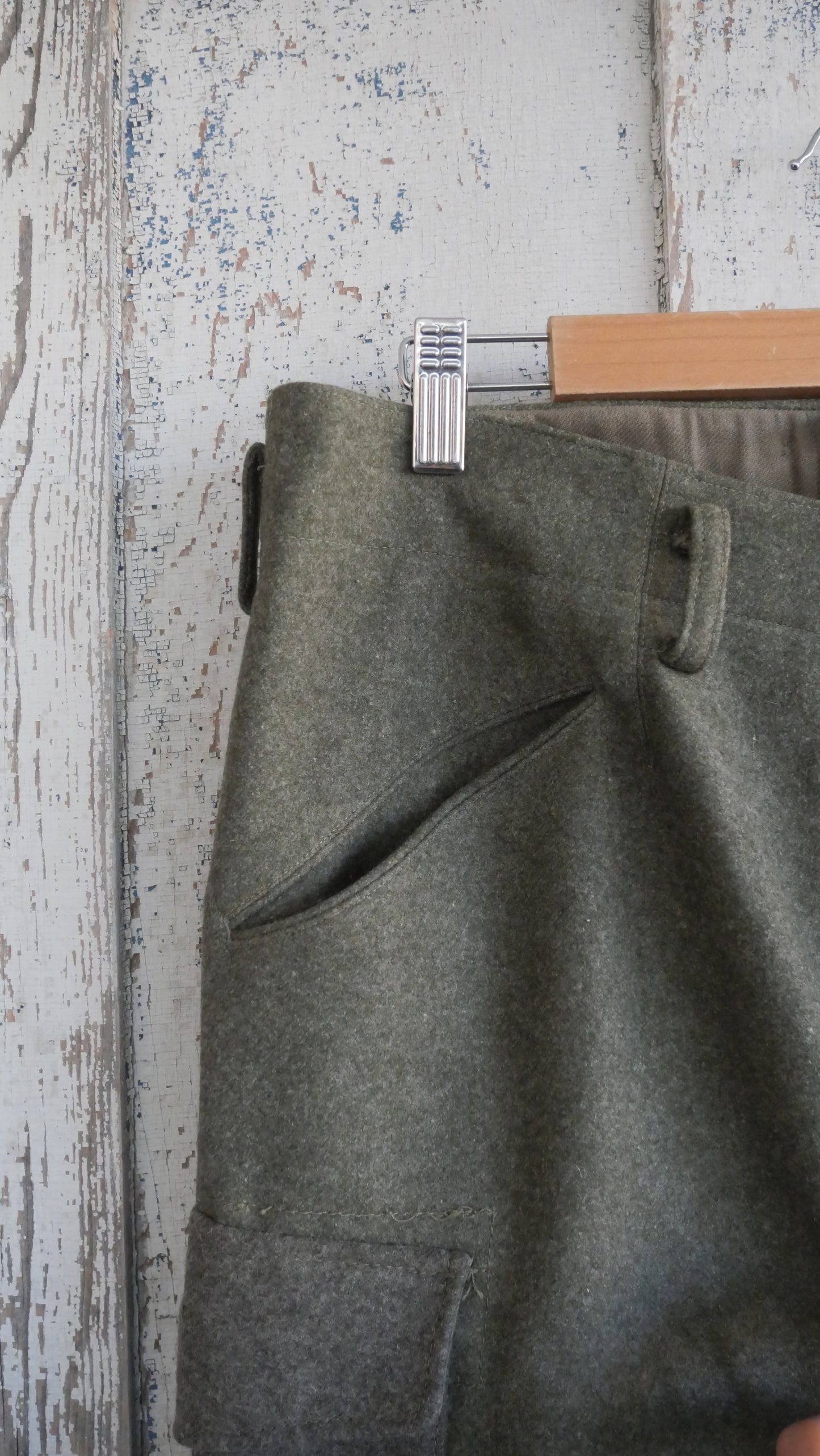 1970s Wool Cargo Pants | 33