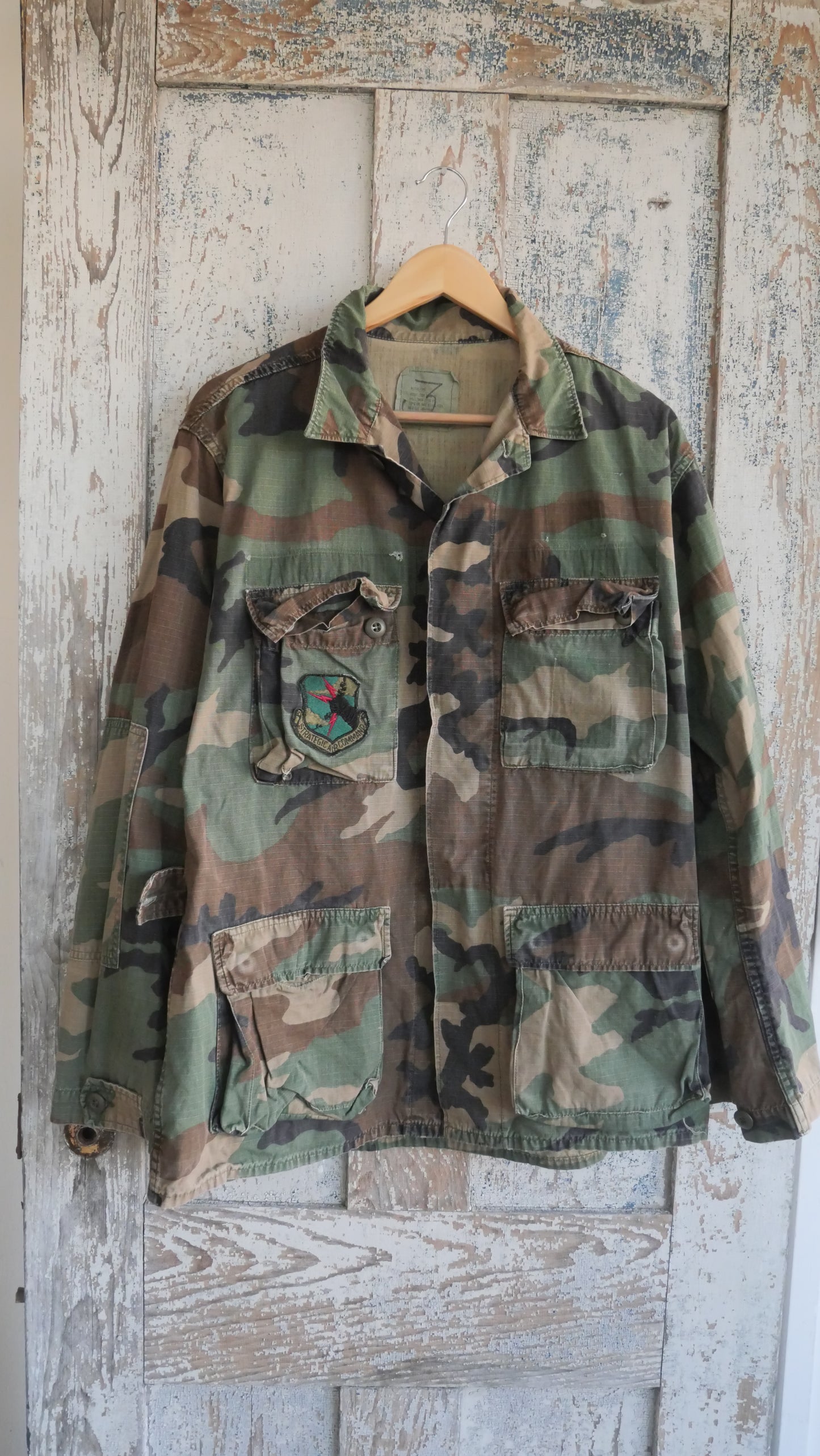 1980s Woodland Camo Chore Coat | L