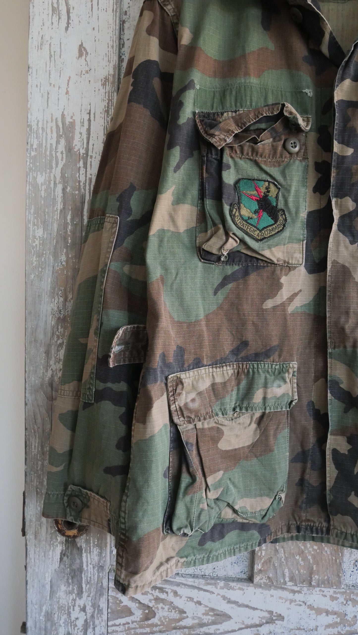 1980s Woodland Camo Chore Coat | L