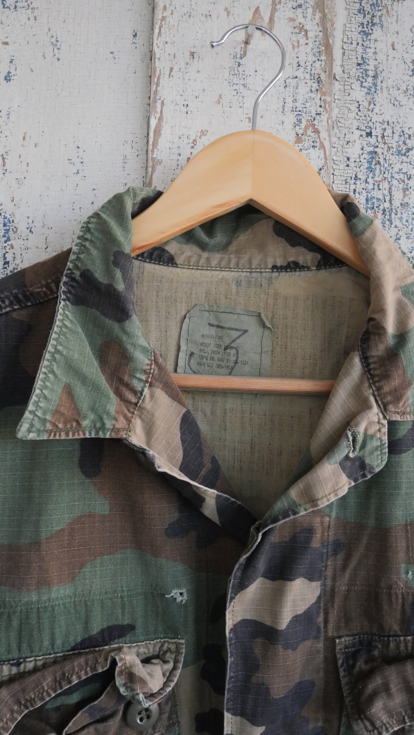 1980s Woodland Camo Chore Coat | L