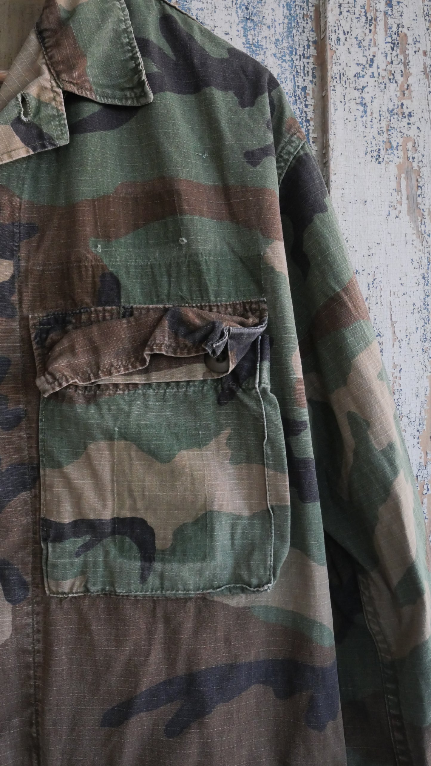 1980s Woodland Camo Chore Coat | L