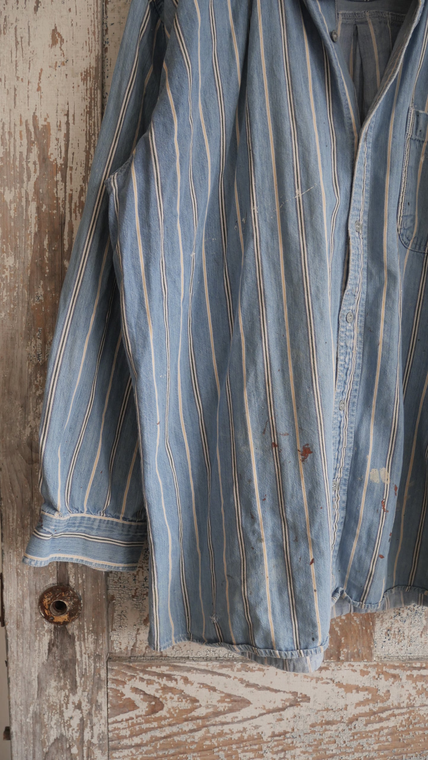 1990s Striped Button Up | XL