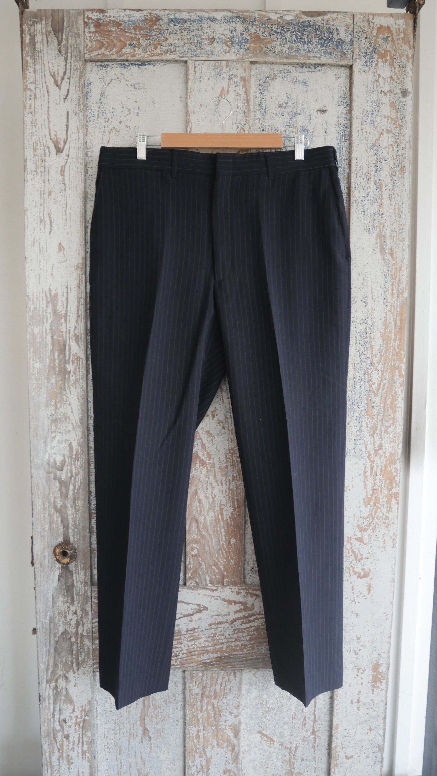 1990s Pin Stripe Slacks | 36