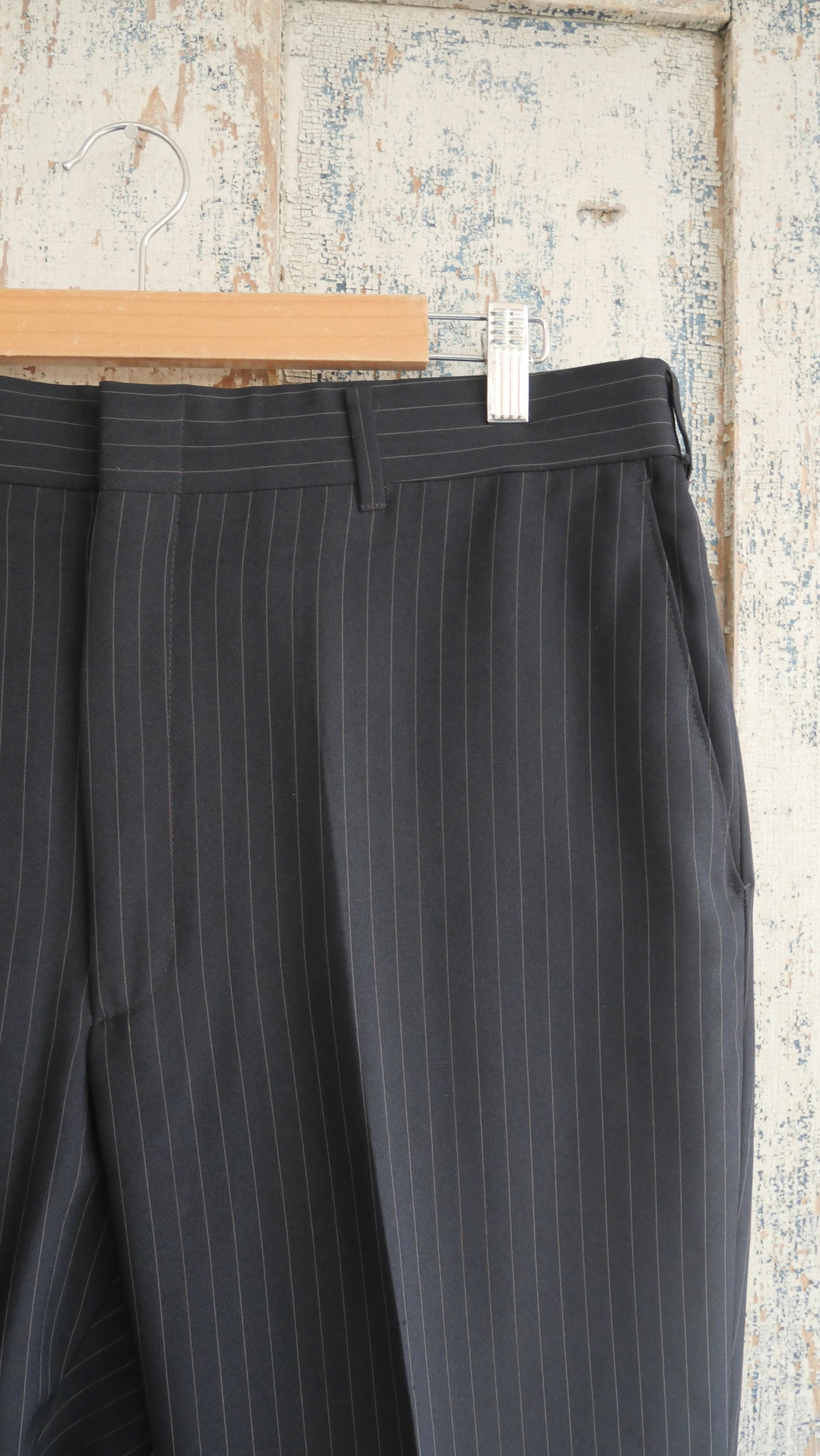 1990s Pin Stripe Slacks | 36