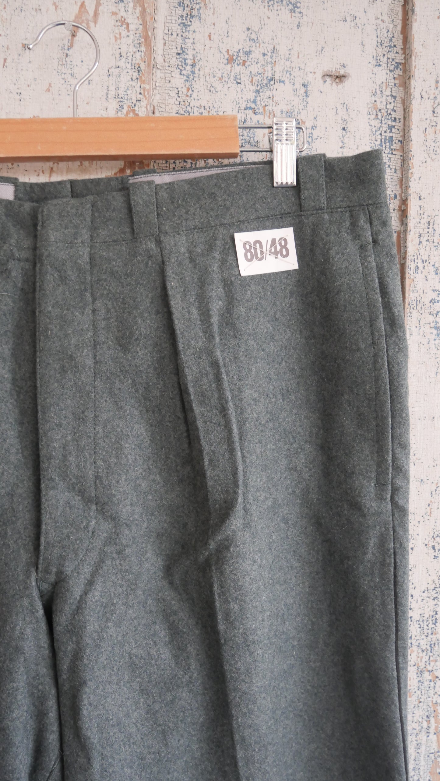 1970s Pleated Wool Slacks | 36