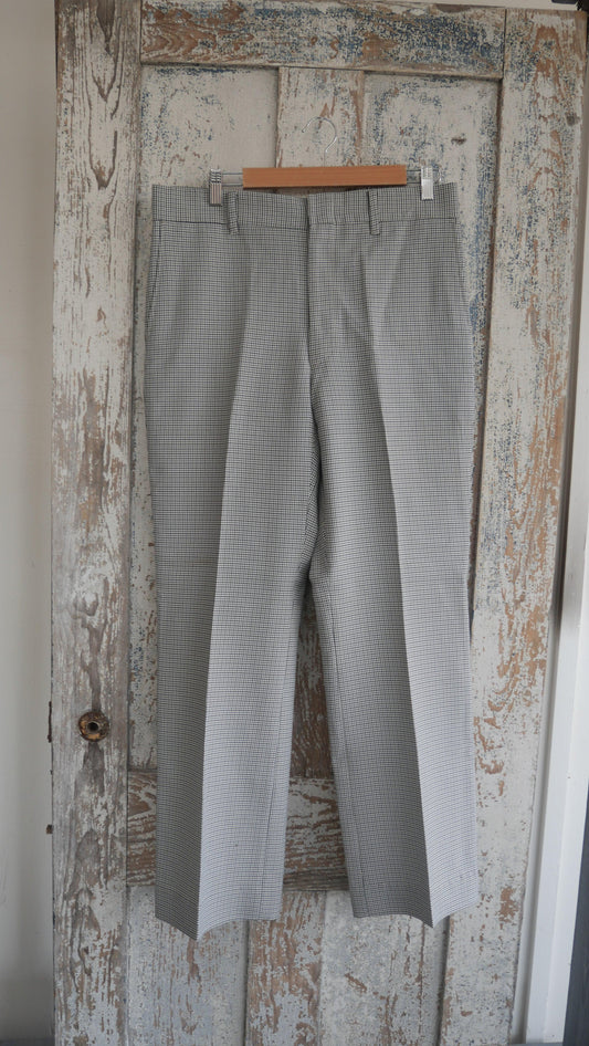 1970s Patterned Flared Slacks | 34