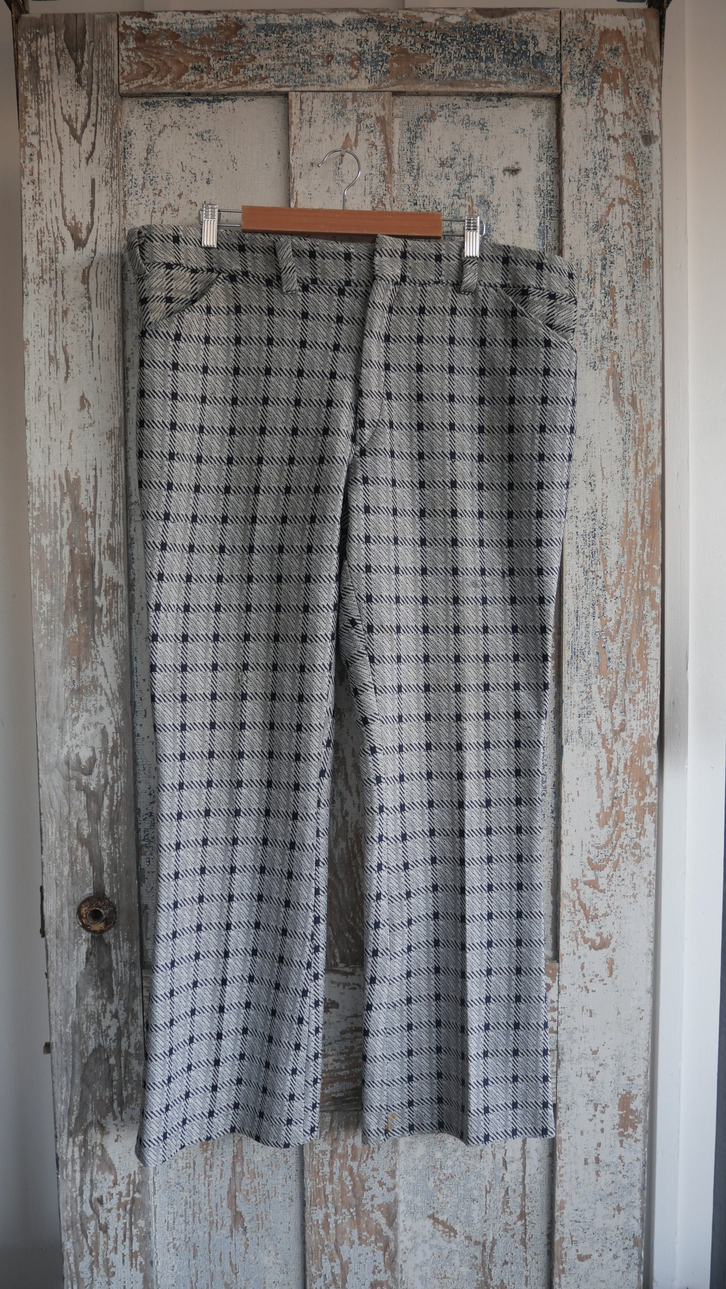 1970s Flared Knit Slacks | 40