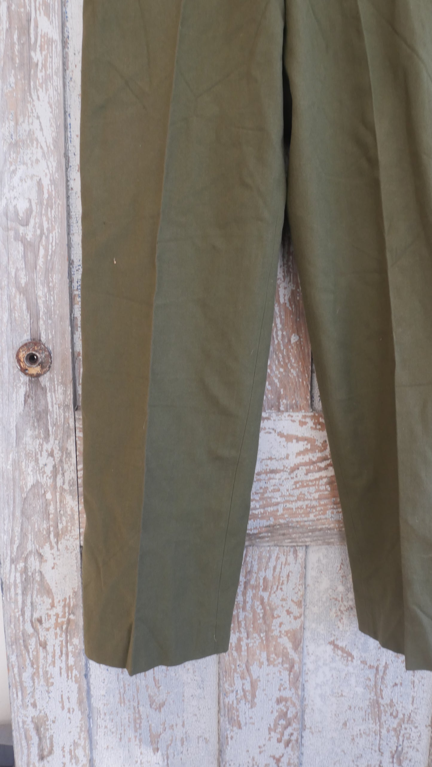 1970s Wool Wide Leg Military Pants | 32