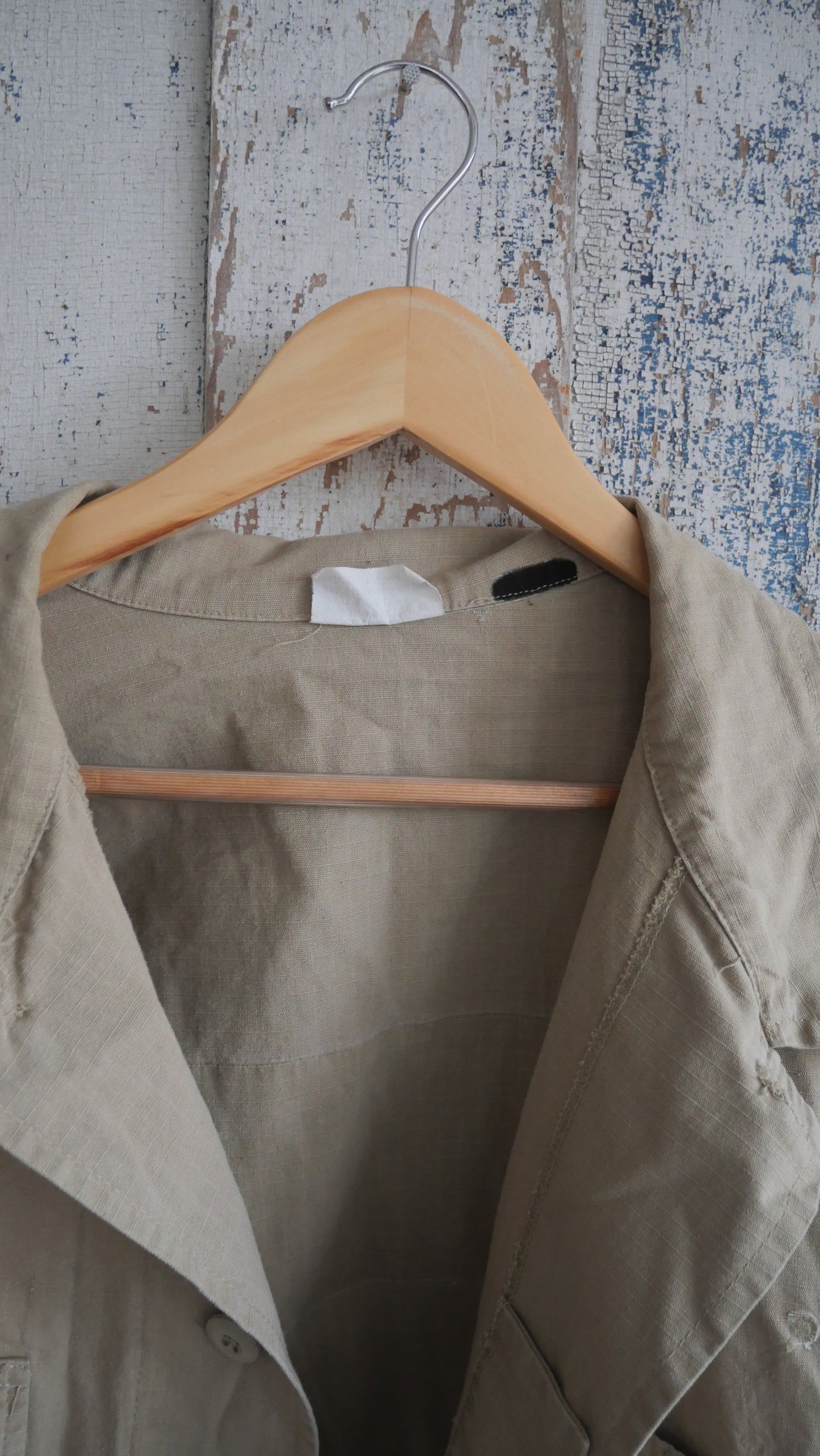 1980s Boxy Military Shirt | L