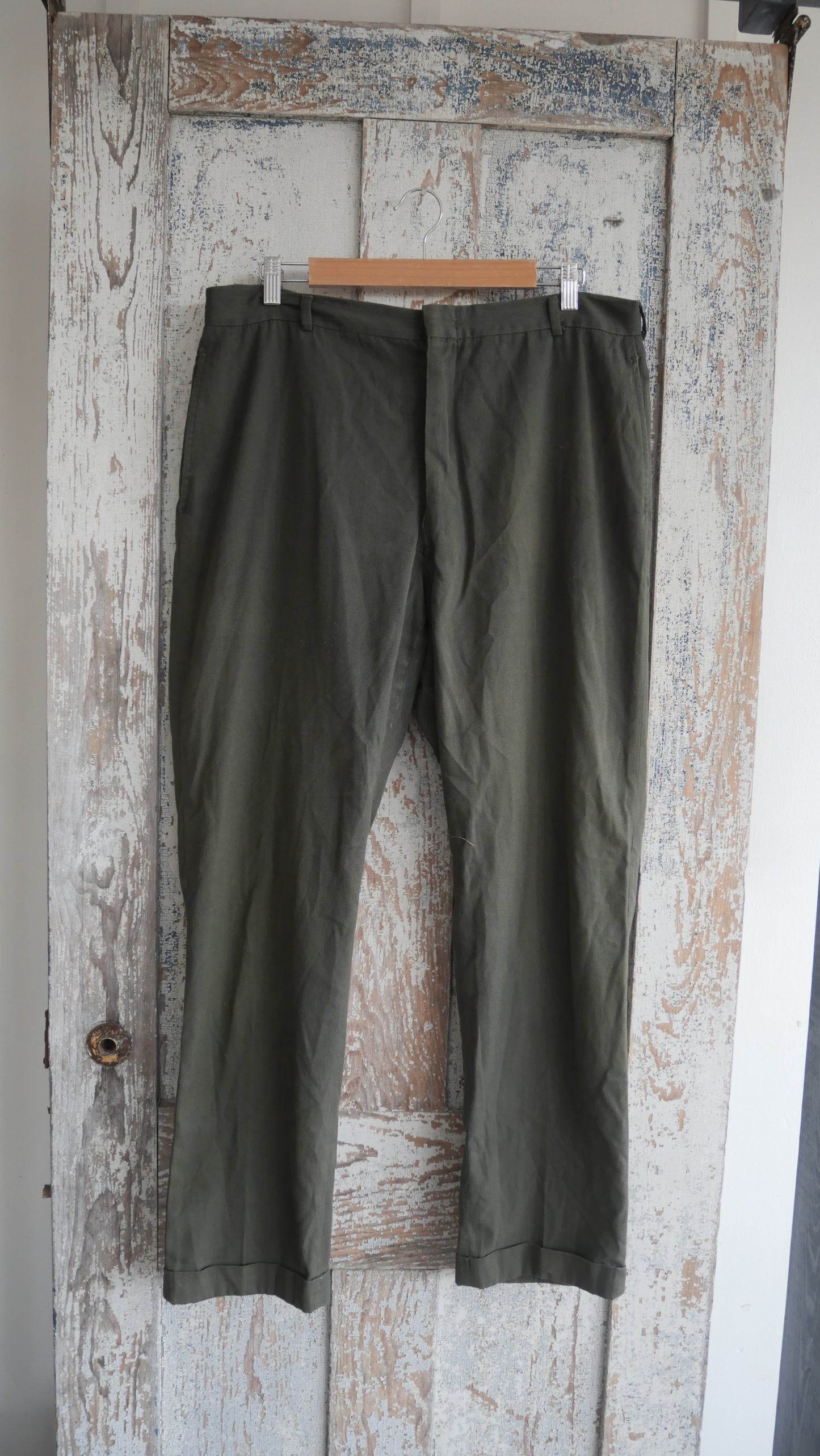 1960s Olive Slacks | 36