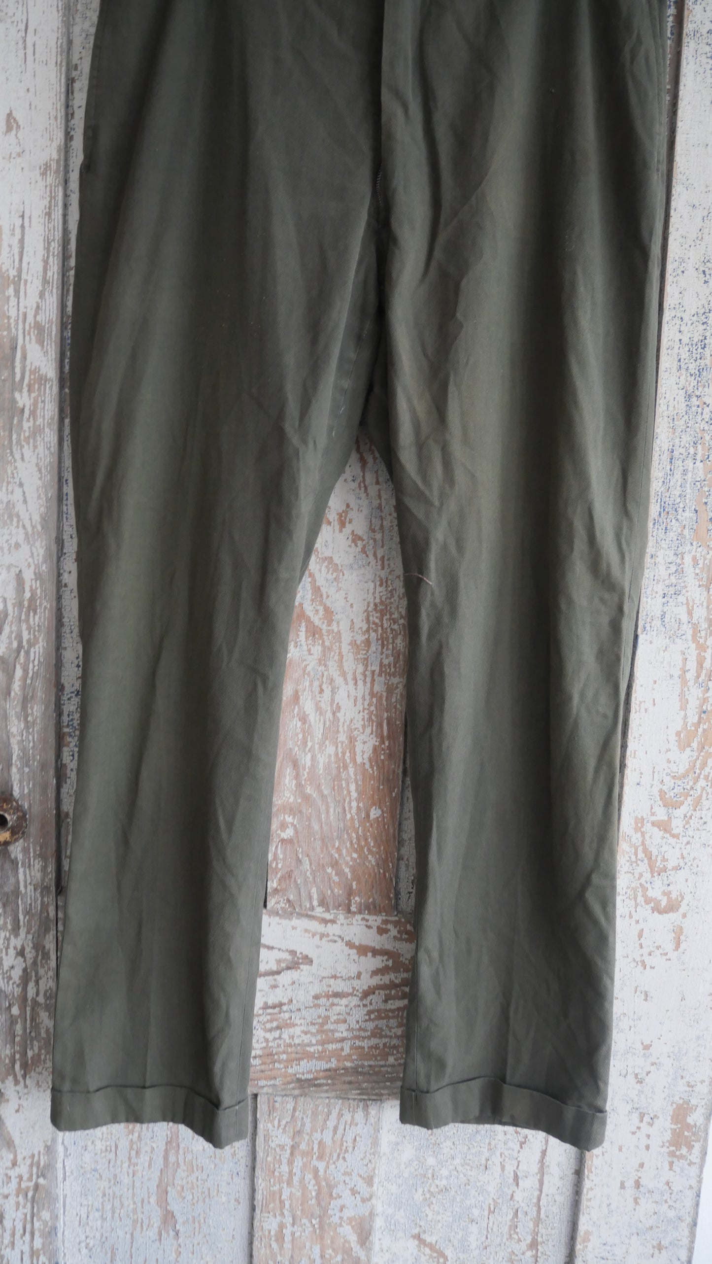 1960s Olive Slacks | 36