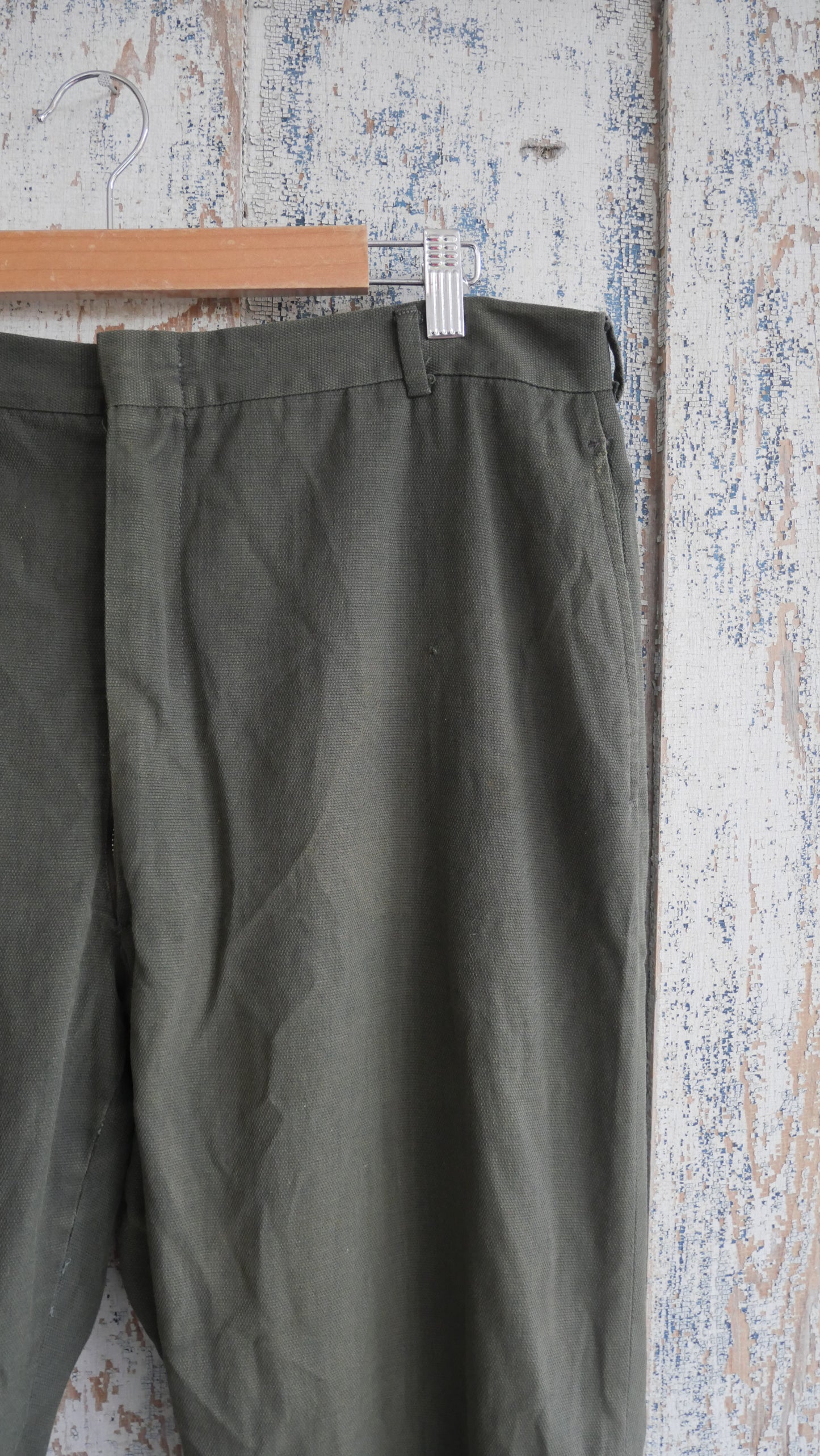 1960s Olive Slacks | 36