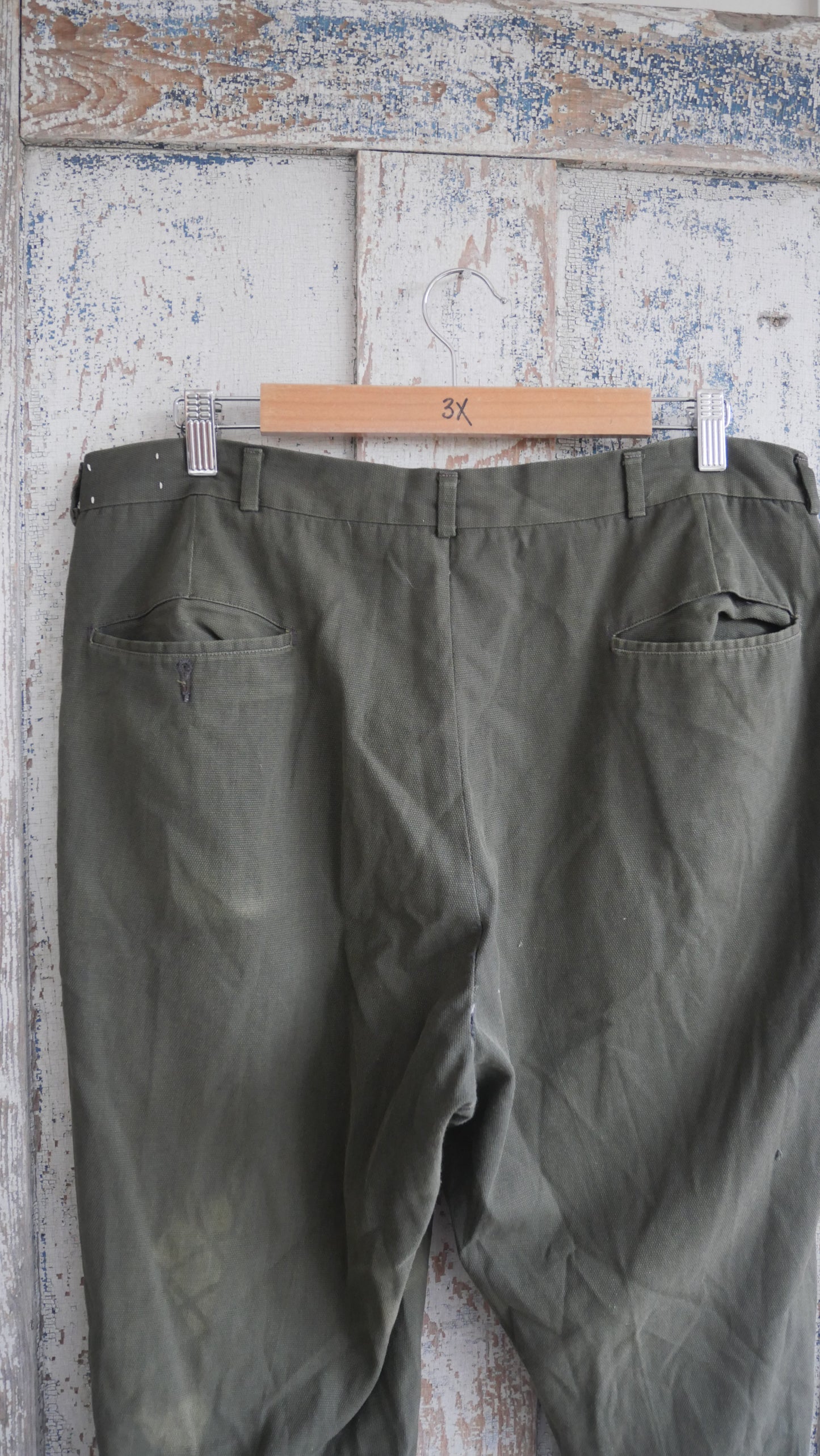 1960s Olive Slacks | 36