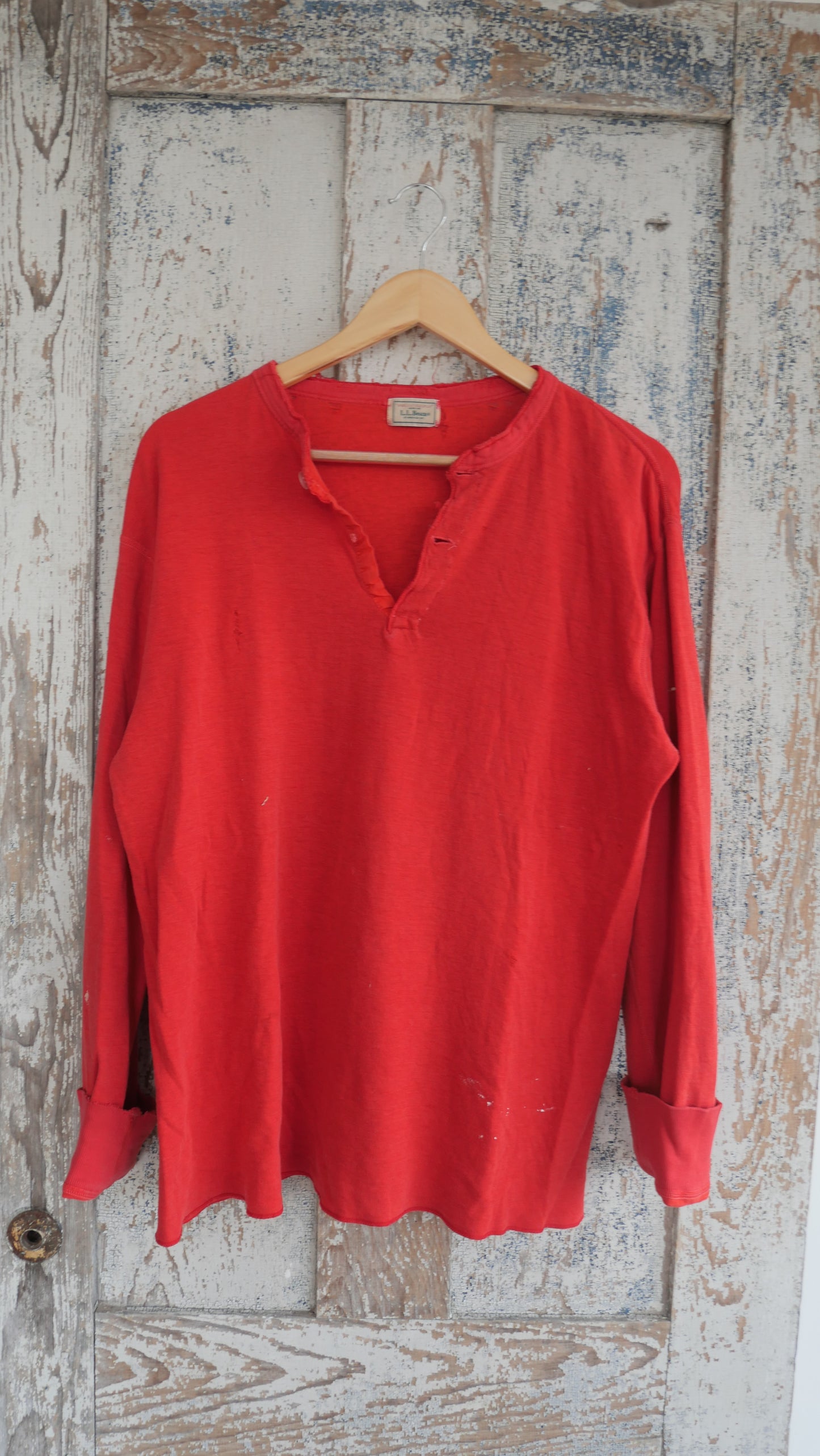 1970s Faded Red Harley Shirt | L