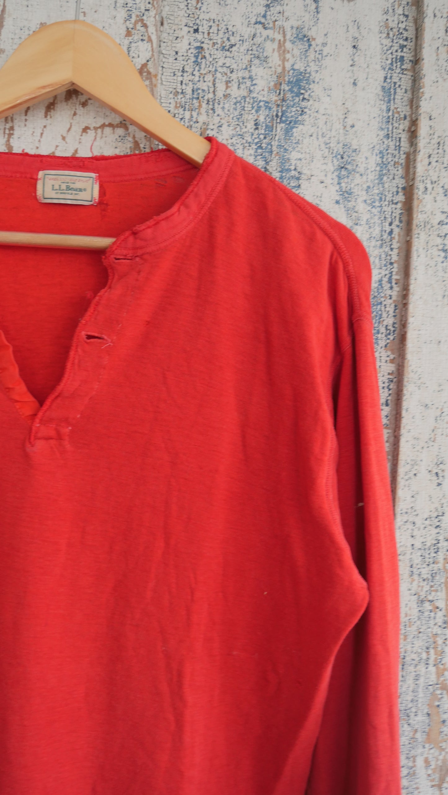 1970s Faded Red Harley Shirt | L