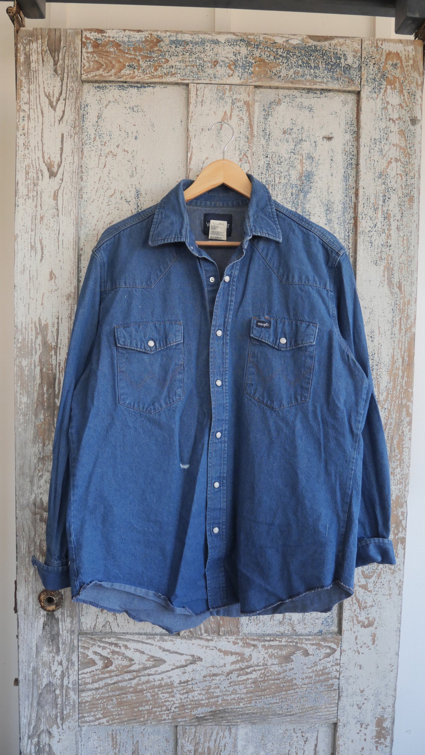 1980s Wrangler Denim Shirt | L