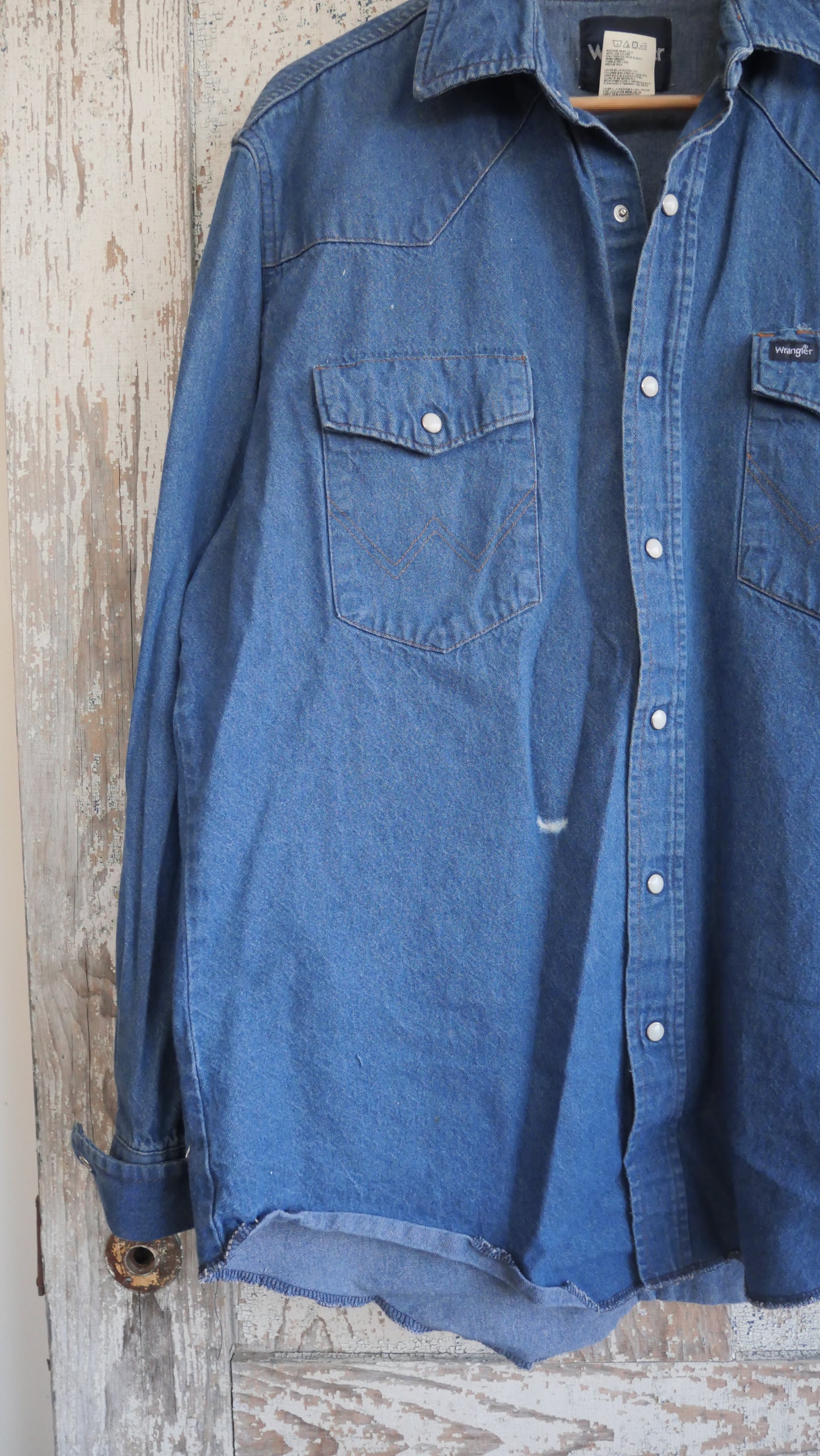 1980s Wrangler Denim Shirt | L