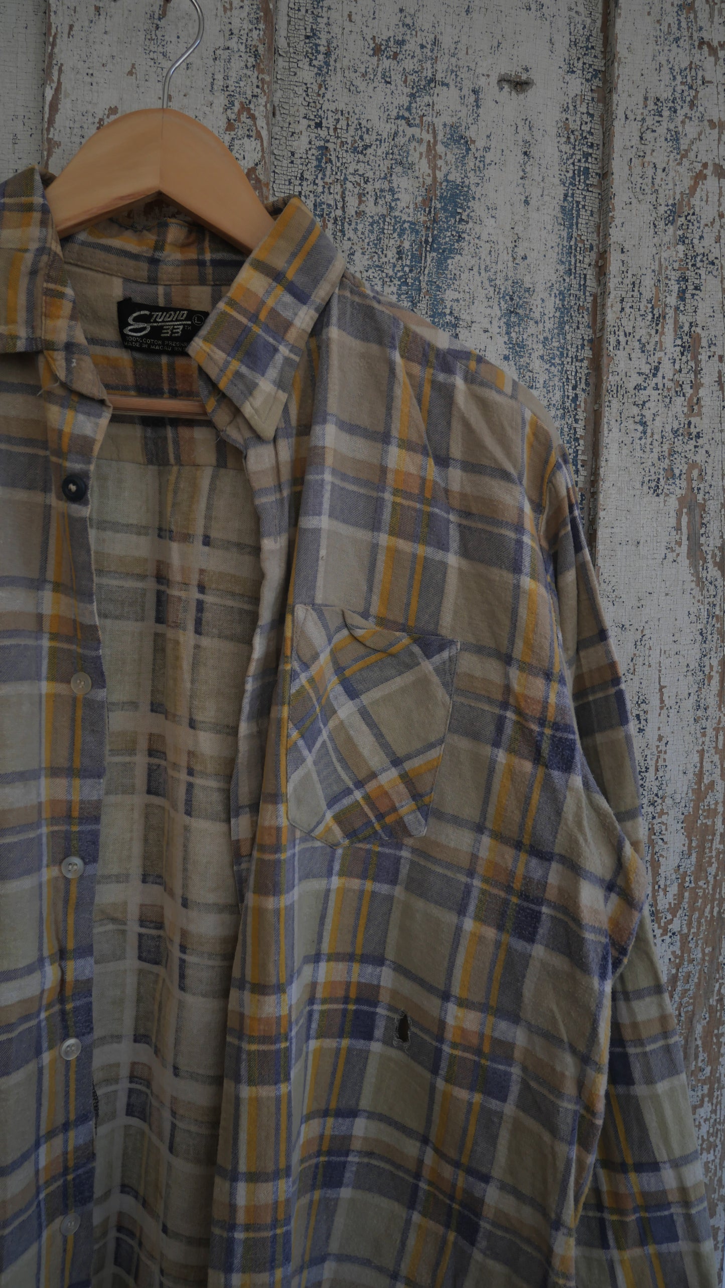 1970s Faded Print Shirt | L