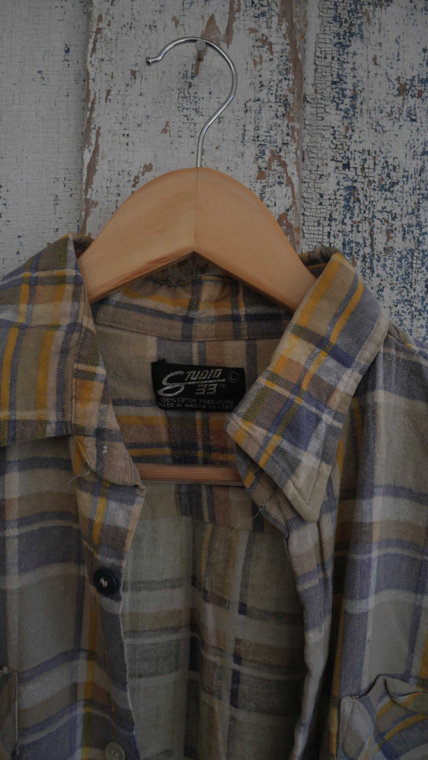 1970s Faded Print Shirt | L