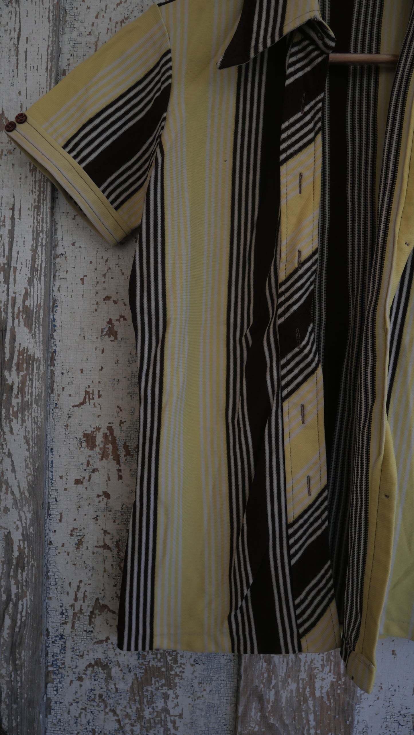 1960s Striped Knit Shirt | XS