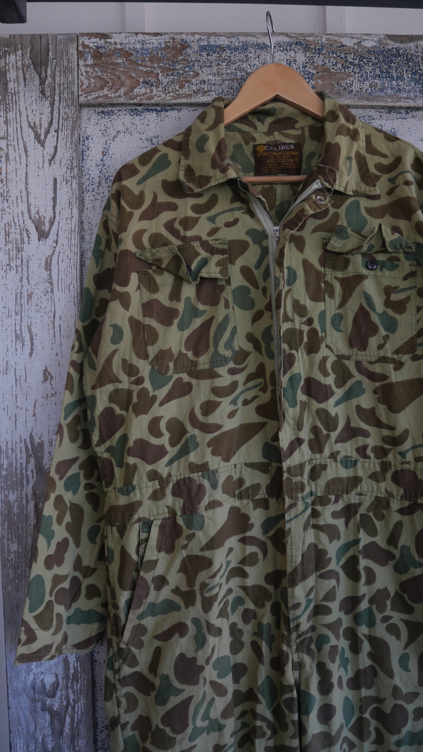 1970s Duck Camo Coveralls | L