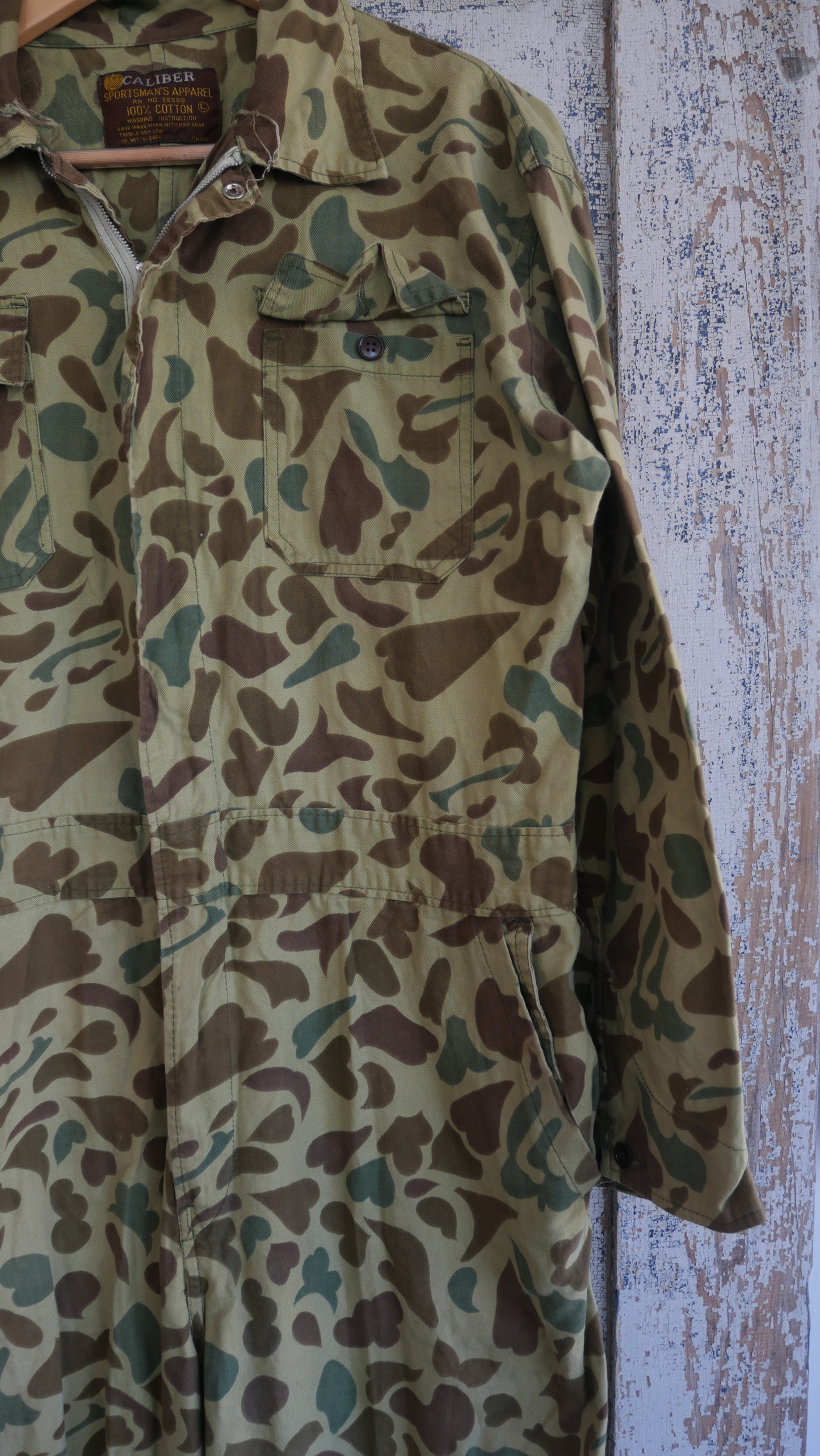 1970s Duck Camo Coveralls | L